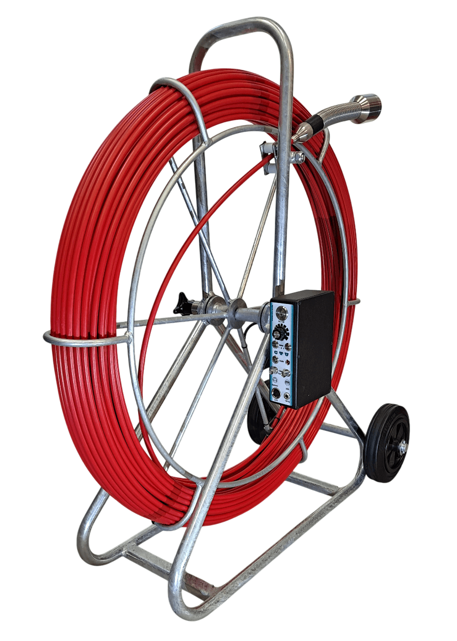 50 mm Schiebekamera mit 80- bis 120 m Glasfaserkabel CTU: A.50120